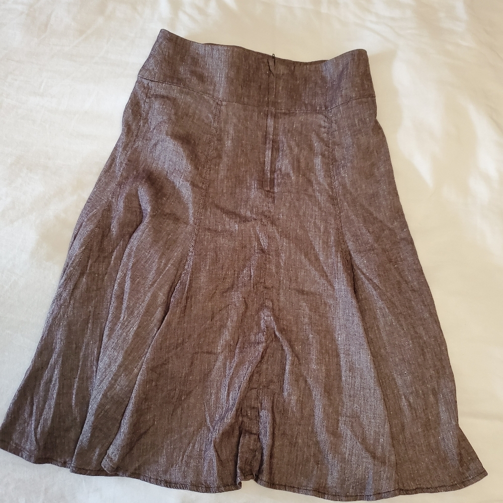 **3 for 10**Le Chateau linen blend skirt sz 7/8